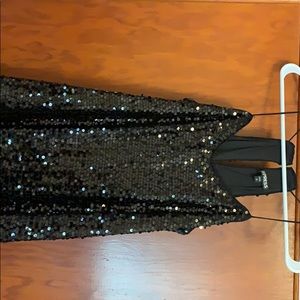 Black sequence Dress